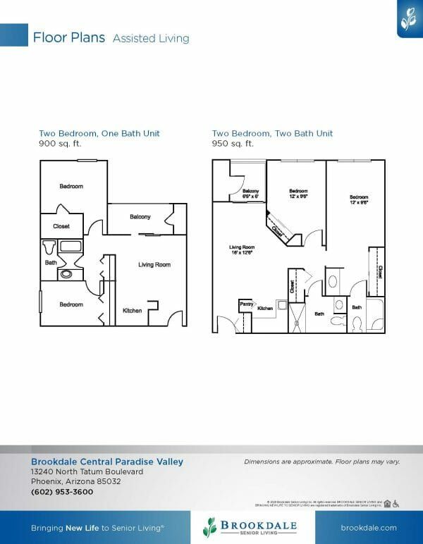 Brookdale Central Paradise Valley floor plan 2