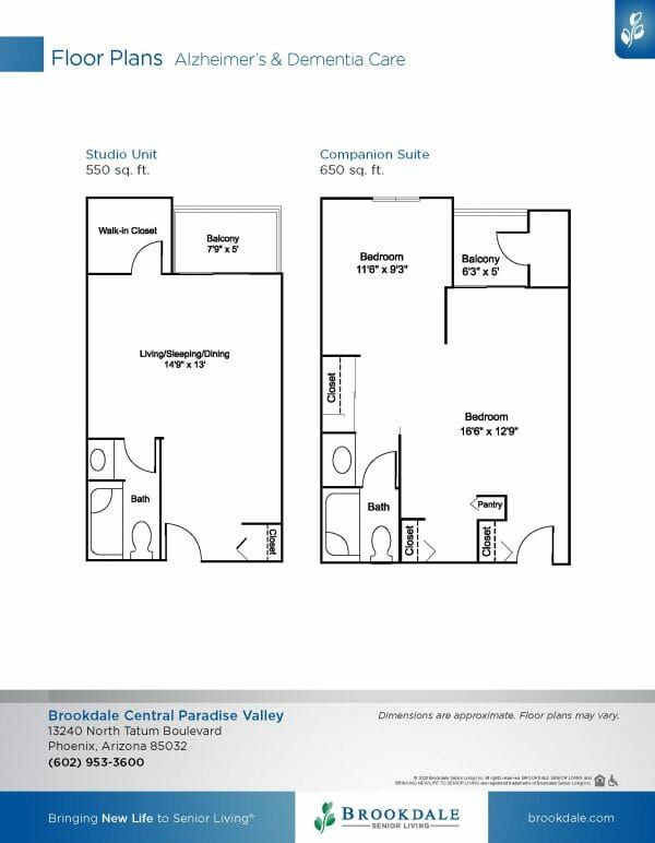 Brookdale Central Paradise Valley floor plan 3