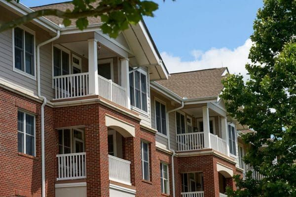 Balconies from the The Heritage at Brentwood apartment homes
