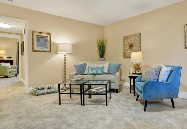Living Area in Model Apartment at The Reserve at Thousand Oaks