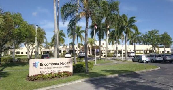 Encompass Health Rehabilitation Hospital of Miami exterior building front