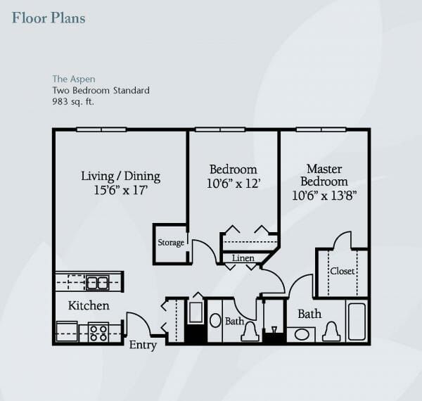 Brookdale Meridian Boulder floor plan 2