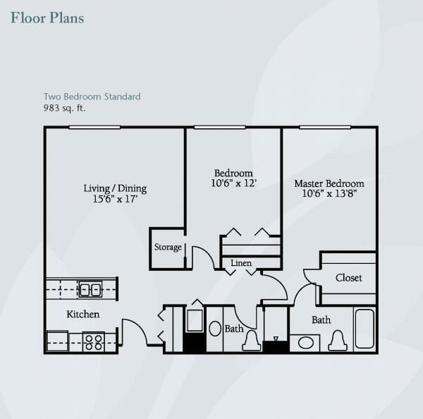 Brookdale Meridian Lakewood floor plan 3