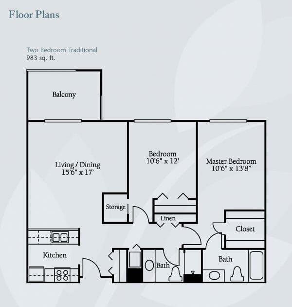 Brookdale Meridian Lakewood floor plan 4