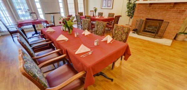 Monarch Place community dining room