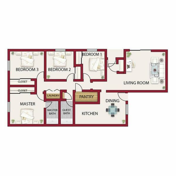 Castle Vista floor plan 4