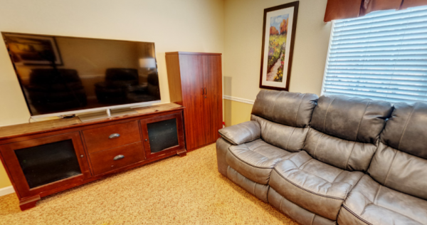 Resident living room in Lark Springs