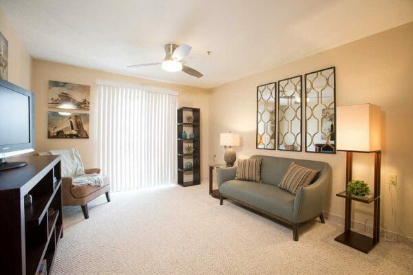 Sierra Winds model apartment living room