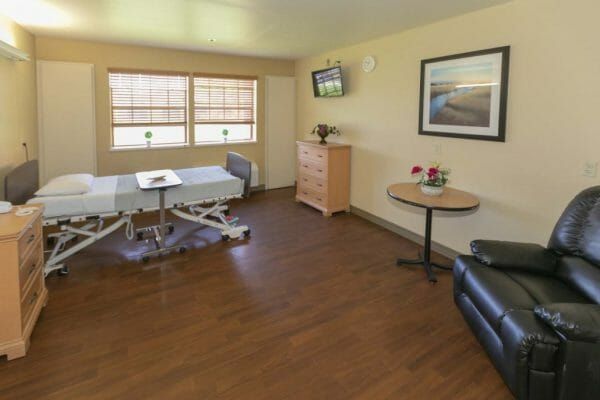 Resident room in Chandler Health Care