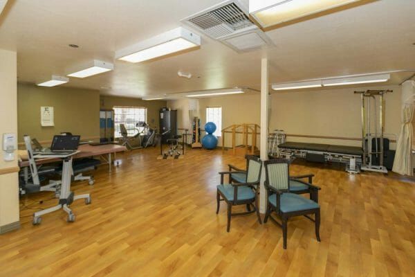 Physical therapy room in Chandler Health Care