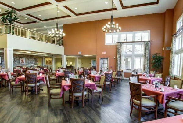 The Groves community dining room