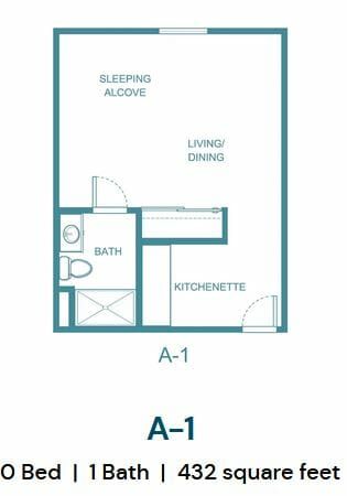 A-1 Floor Plan at Mission Commons