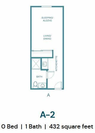 A-2 Floor Plan at Mission Commons