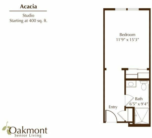 Acacia Floor Plan at Oakmont of Huntington Beach