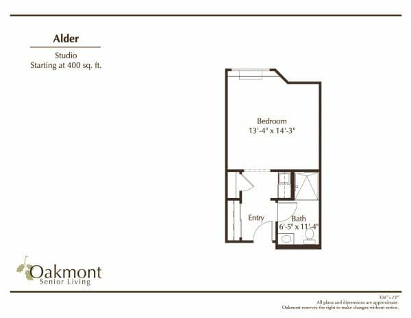 Oakmont of Stockton Alder floor plan