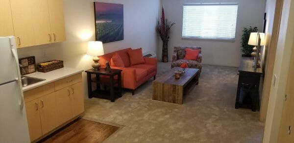 Living Area at Solstice at Apply Valley