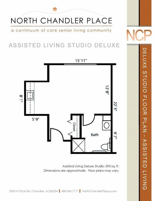 North Chandler Place Assisted Living floor plan 1