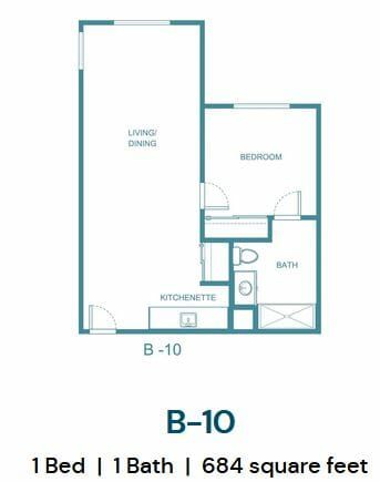 B-10 Floor Plan at Mission Commons