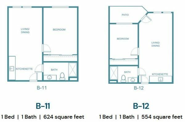 B11 and B12 Floor Plan at The Palms