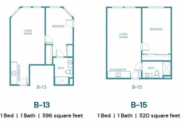 B13 and B15 Floor Plan at The Palms