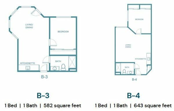 B3 and B4 Floor Plan at The Palms