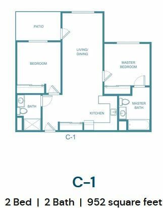 C-1 Floor Plan at Mission Commons
