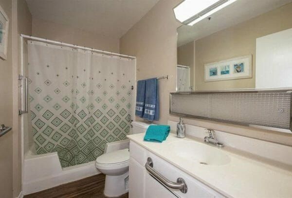 Bathroom in Model Apartment at Pacifica Senior Living Northridge
