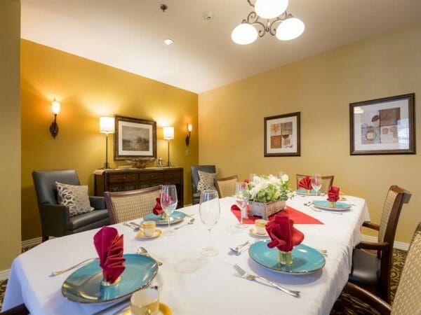 Private dining room in Cogir of Rohnert Park