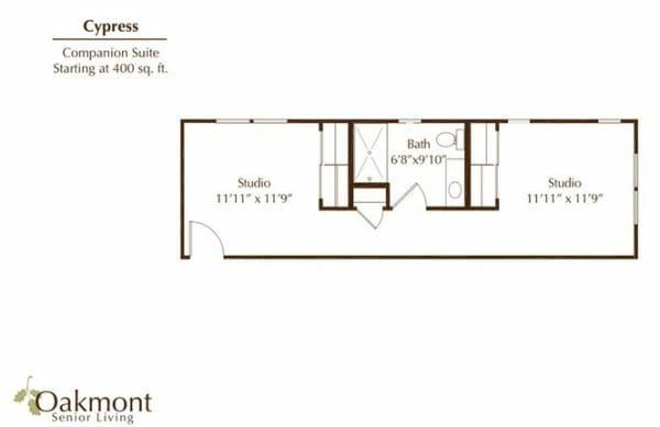 Cypress Floor Plan at Oakmont of Whittier