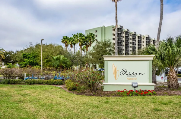 Elison Senior Living of Pinecrest Community Sign and Exterior