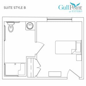 Gull Point at Estero Studio Apartment floor plan