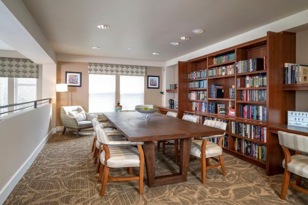The library at GenCare Lifestyle Federal Way