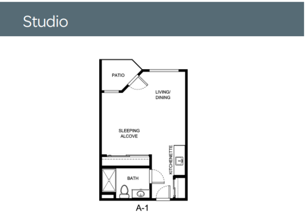 Holiday Haywood Estates Studio Floor Plan