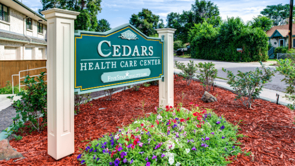 Cedars Healthcare Center welcome sign