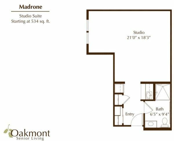Madrone Floor Plan at Oakmont of Huntington Beach
