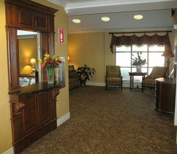 Lobby with seating area in NHC Greenville