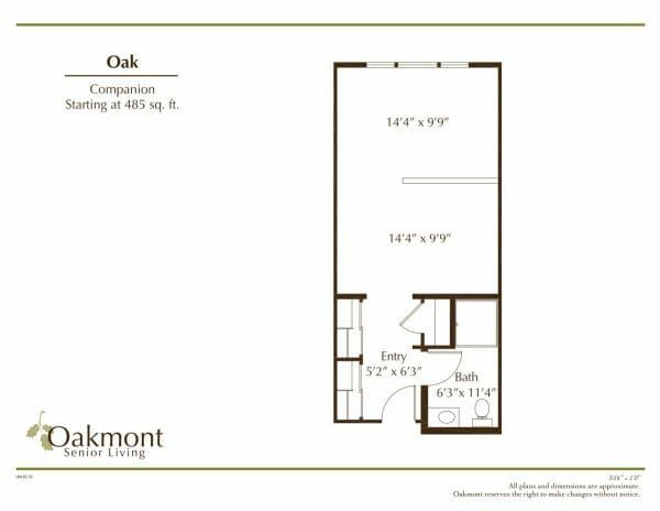 Oakmont of San Jose Floor Plan
