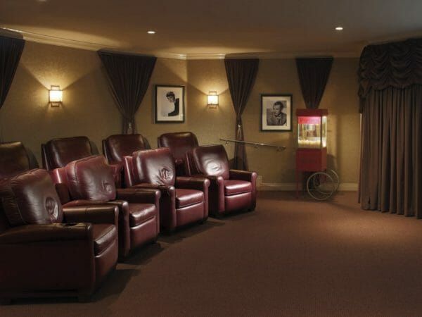 Theater room at Oakmont of Escondido