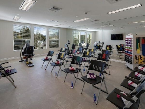 Fitness room at Oakmont of Escondido