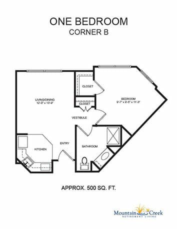 Mountain Creek Retirement Living floor plan 4