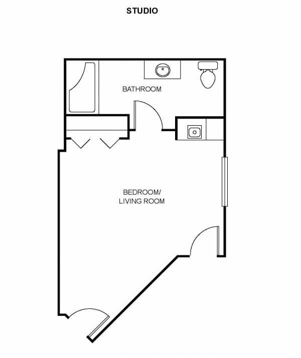 Paramount Court Senior Living floor plan 1