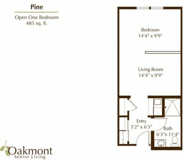 Pine Floor Plan at Oakmont of San Antonio