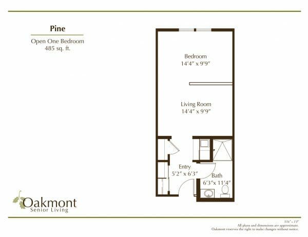 Oakmont of Folsom Pine floor plan