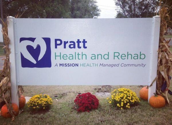 Pratt Health and Rehab Sign