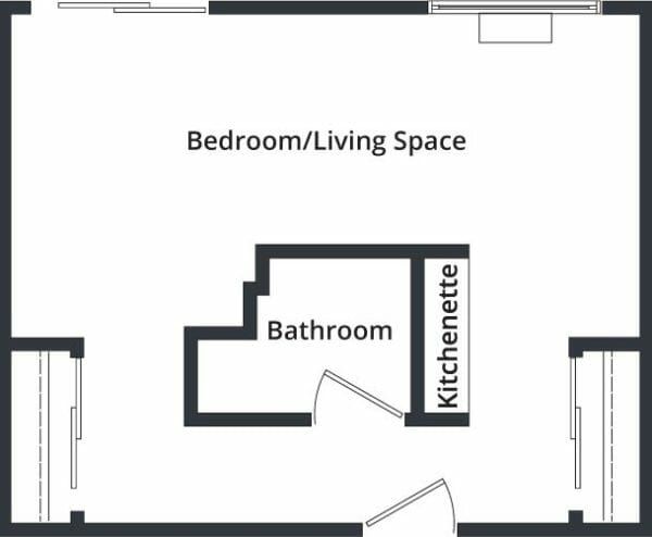 Shared Living Floor Plan at Vista Blue Mountain