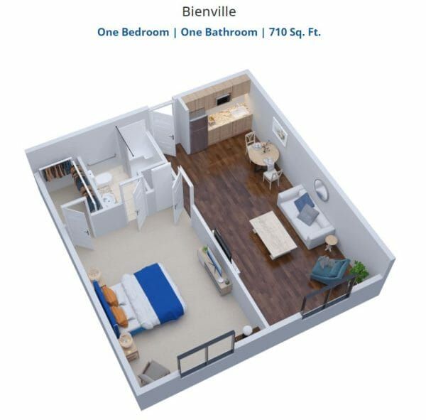 The Trace floor plan 2 Bienville