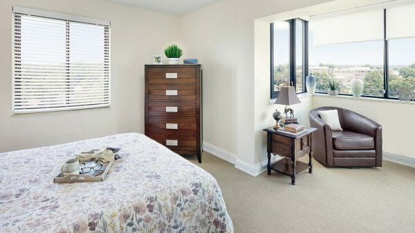 Atria Stamford model apartment bedroom
