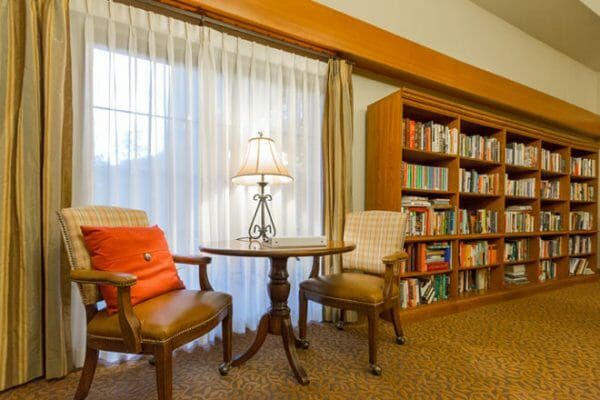 Library and resident study in Brookdale Chanate