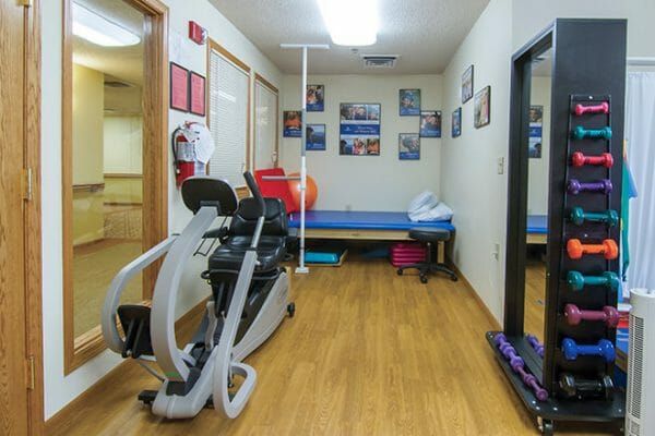 Fitness center in Brookdale of Loveland