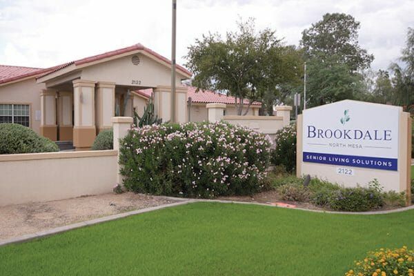 Brookdale North Mesa building front and entrance sign